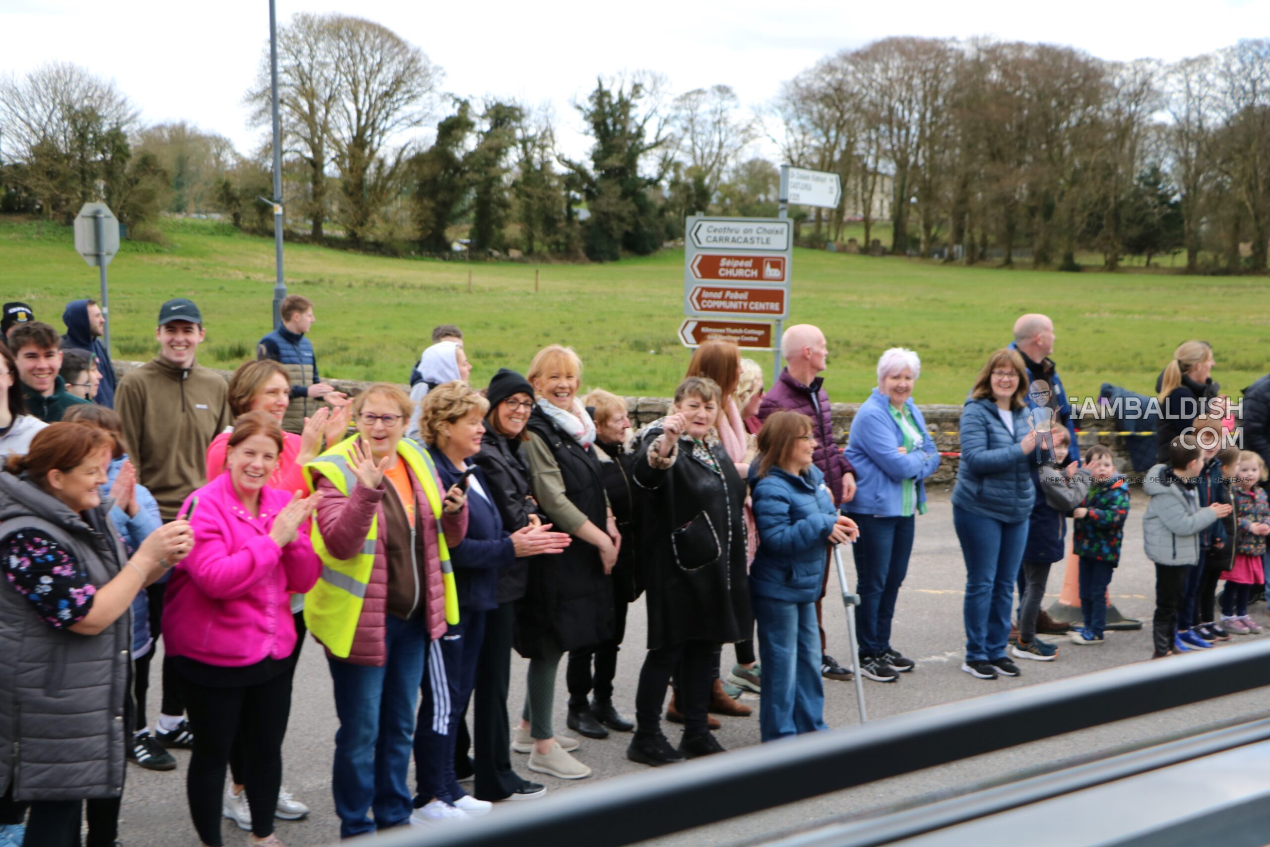 Kilmovee 10K race in progress — runners on the road